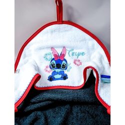 Cape de bain personnalisée avec prénom – Broderie artisanale
