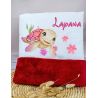 Couverture Bébé Personnalisée TORTUE- Cadeau Unique et Doux pour Bébé