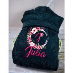 Peignoir adulte personnalisé DRAGON BALL Z brodé avec prénom, confort et élégance