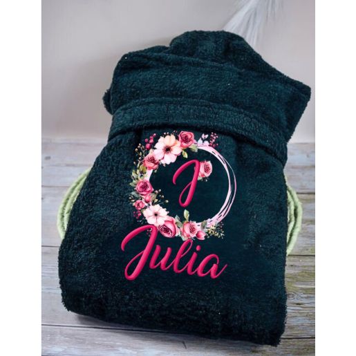 Peignoir adulte personnalisé DRAGON BALL Z brodé avec prénom, confort et élégance