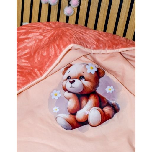 Couverture bébé personnalisée TEDDY MARGUERITE