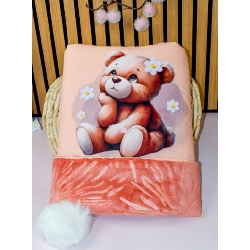 Couverture bébé personnalisée TEDDY MARGUERITE